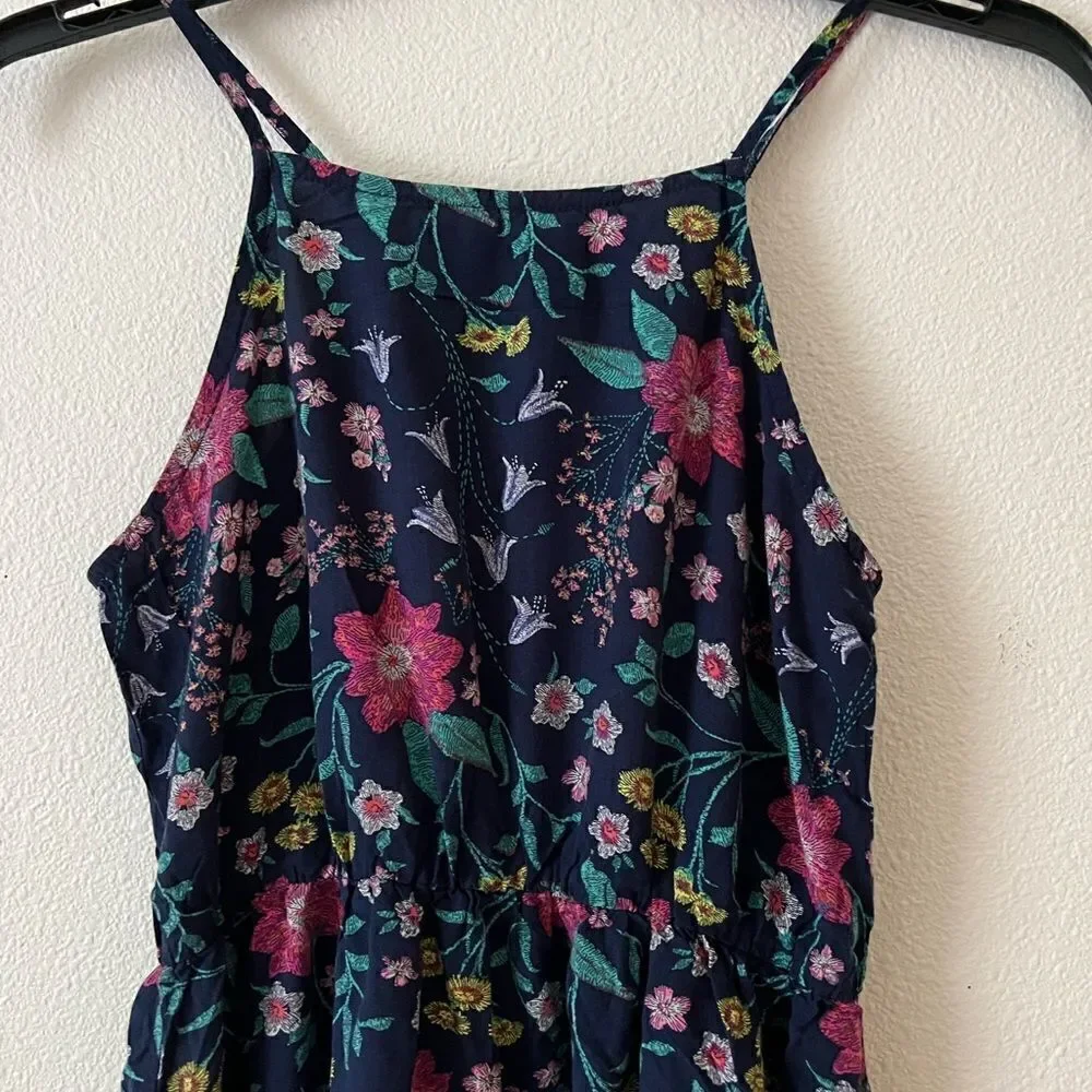 Old navy Dark blue Floral Girl Dress 14